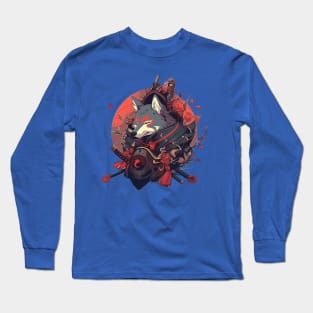 samurai dog Long Sleeve T-Shirt